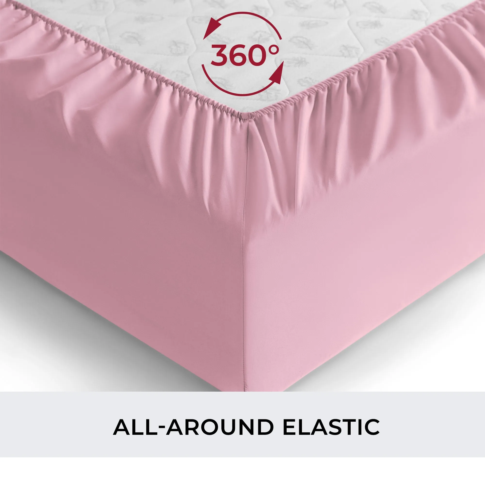 Iconic Microfiber Extra-Deep Fitted Sheet (Light Colors)