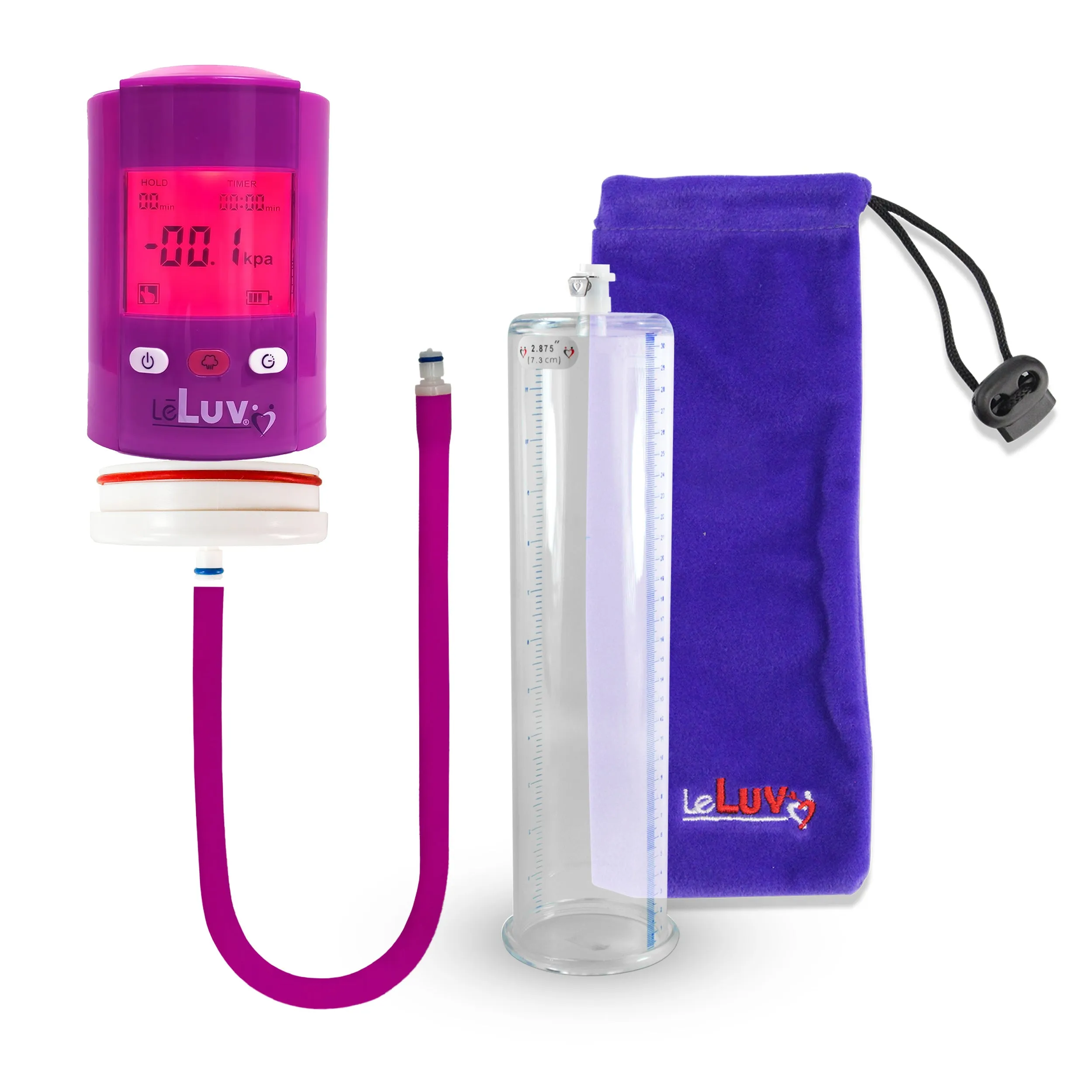 iPump Penis Pump | Smart LCD Head with Adapter | 9"/12" Length x 1.35"-5.0" Diameter