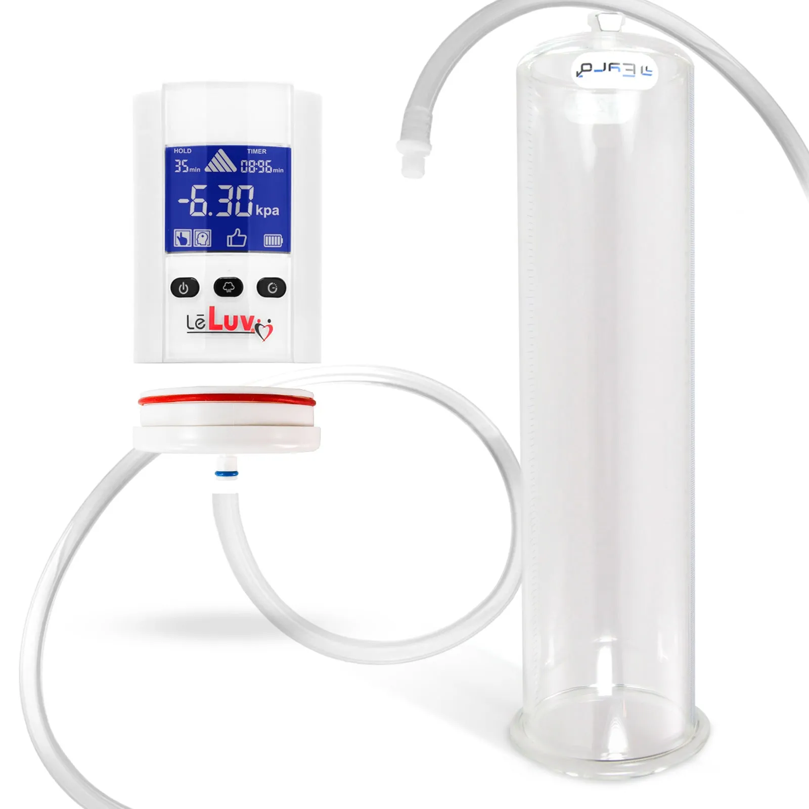 iPump Penis Pump | Smart LCD Head with Adapter | 9"/12" Length x 1.35"-5.0" Diameter