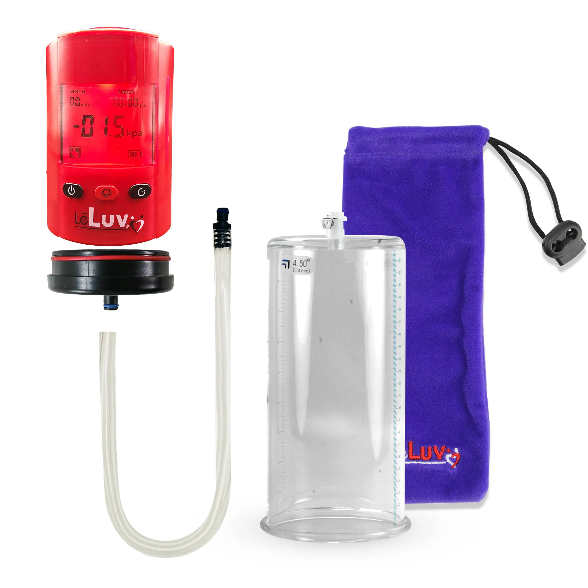 iPump Penis Pump | Smart LCD Head with Adapter | 9"/12" Length x 1.35"-5.0" Diameter