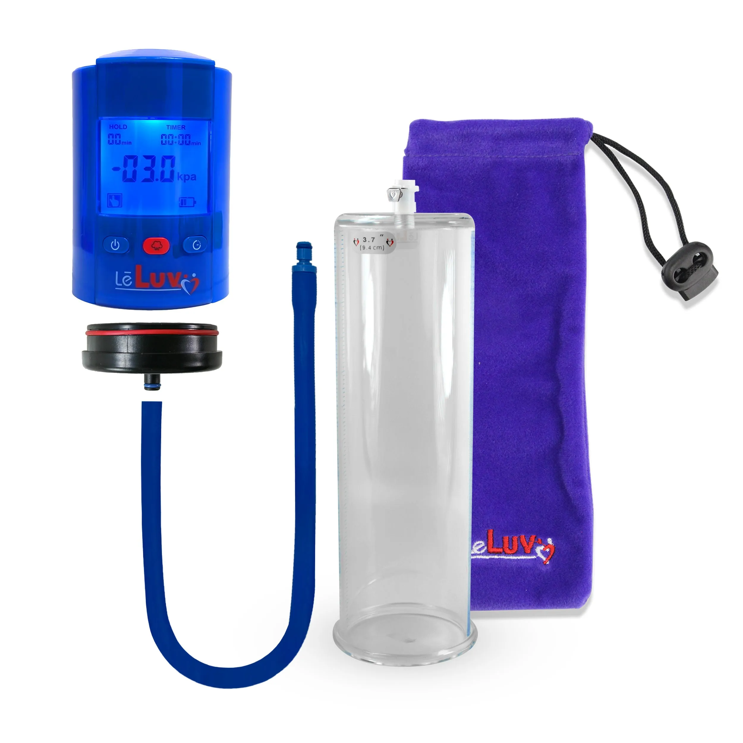 iPump Penis Pump | Smart LCD Head with Adapter | 9"/12" Length x 1.35"-5.0" Diameter