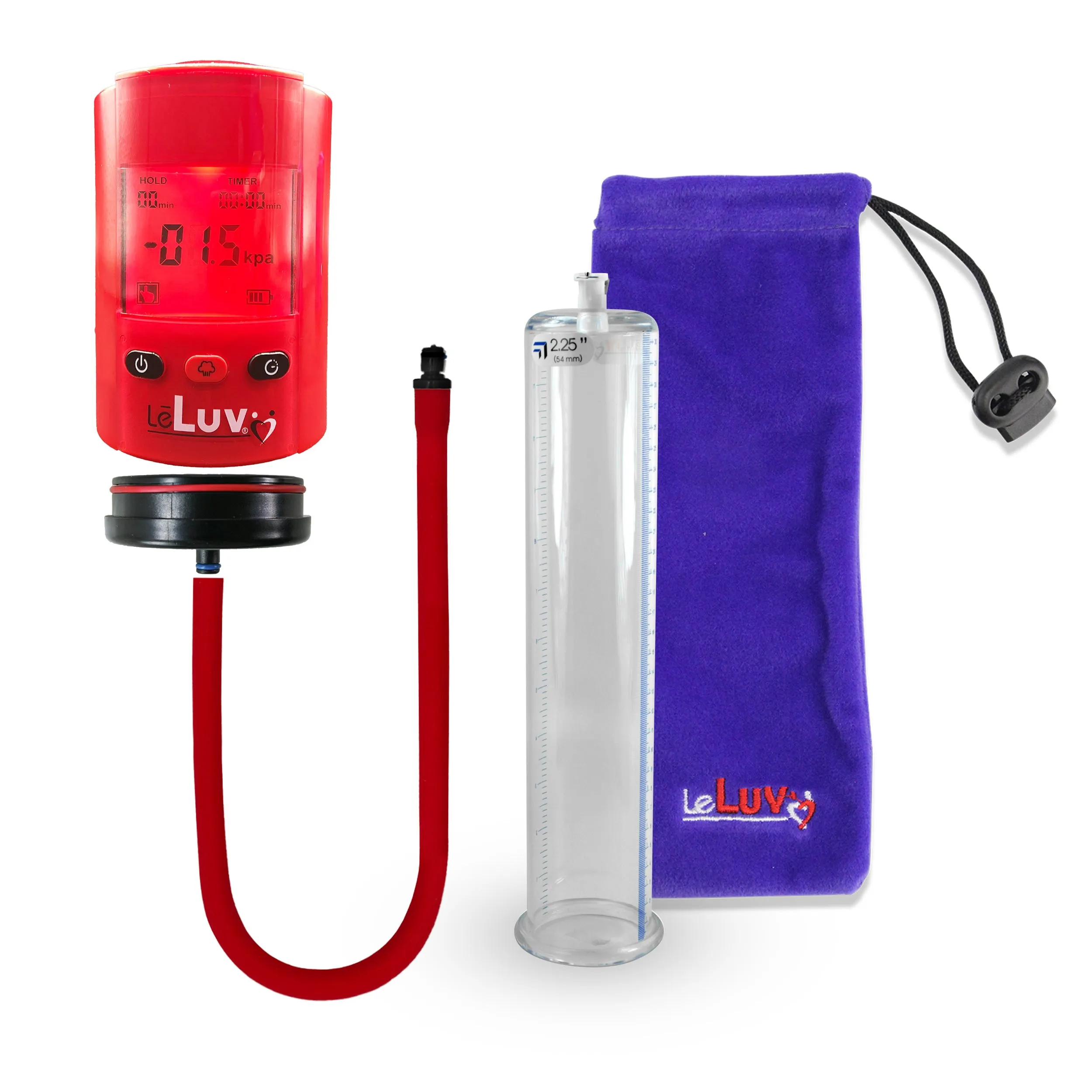 iPump Penis Pump | Smart LCD Head with Adapter | 9"/12" Length x 1.35"-5.0" Diameter