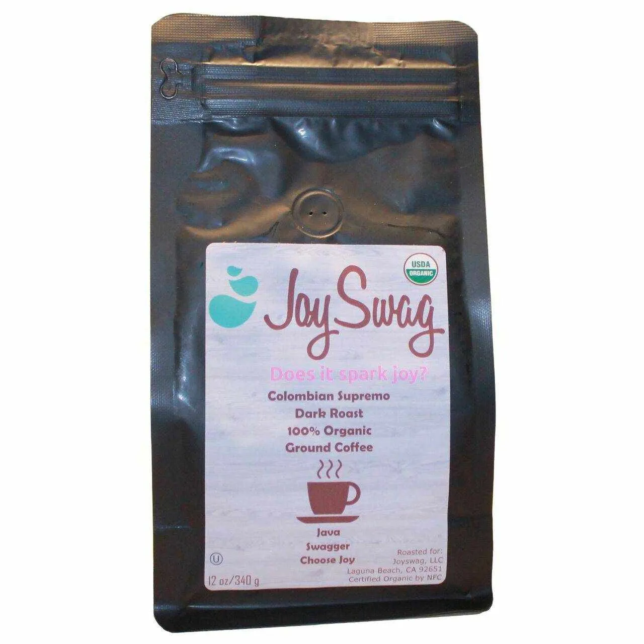 JoySwag Coffee Colombian Supremo Direct Trade Micro-Roast Certified Kosher