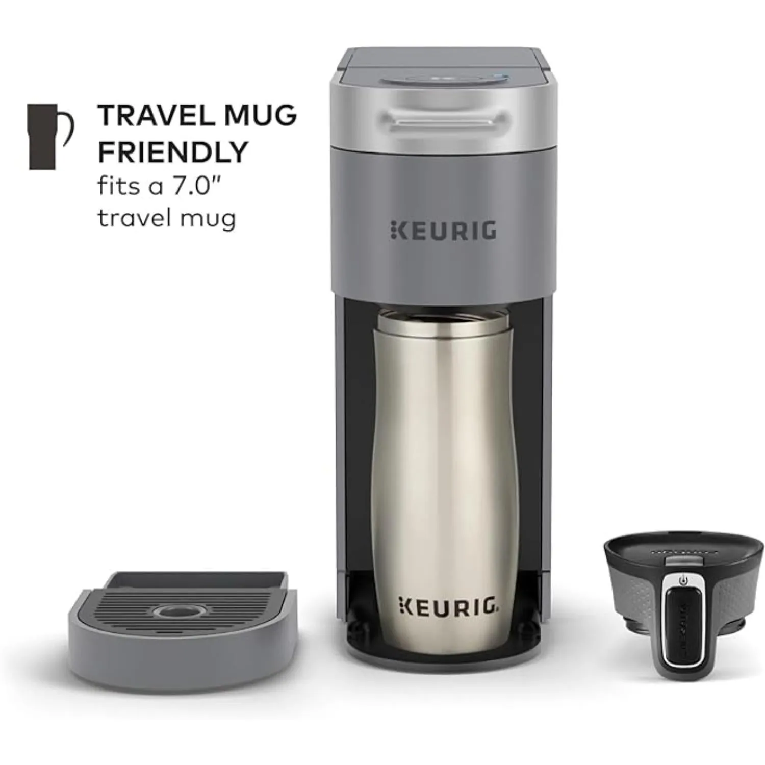 Keurig 500.0365009 K-Slim   ICED Single Serve Coffee Maker Brews 8 to 12oz. Cups Gray