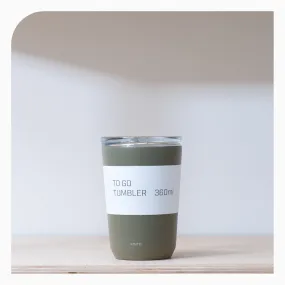 Kinto Re-usable Takeaway Cup - 360ml Khaki