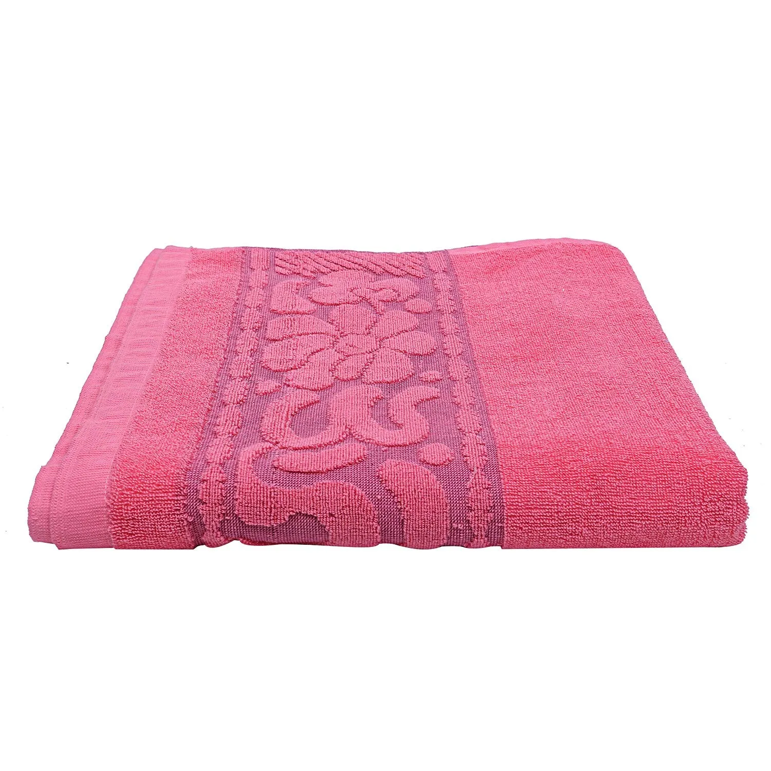 Kuber Industries 100 Percent Cotton 2 Pieces Full Size Bath Towel 30"x60" (Pink), CTKTC13796