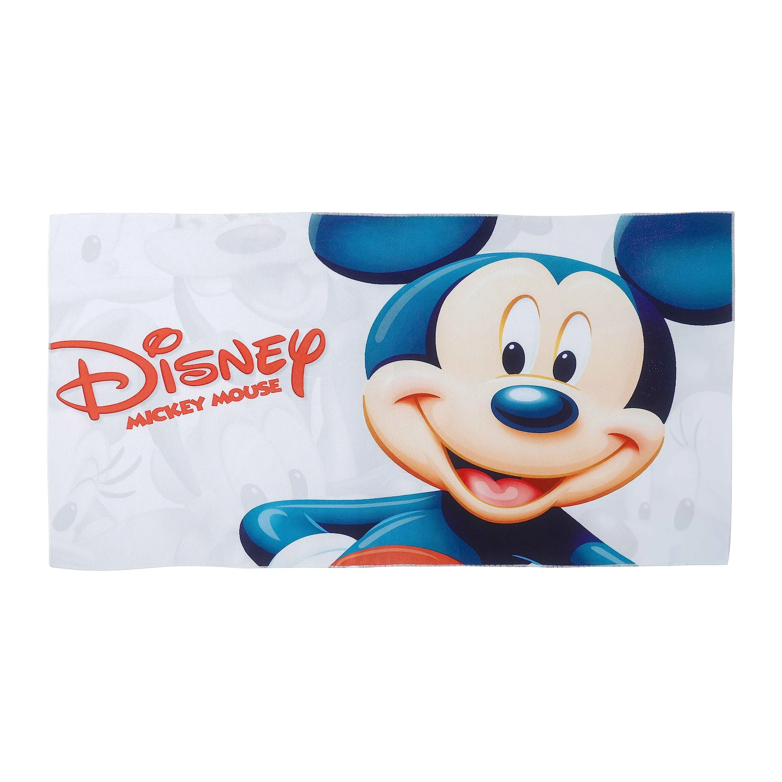 Kuber Industries Disney Mickey Mouse Microfiber Soft Kids Bath Towel (White)