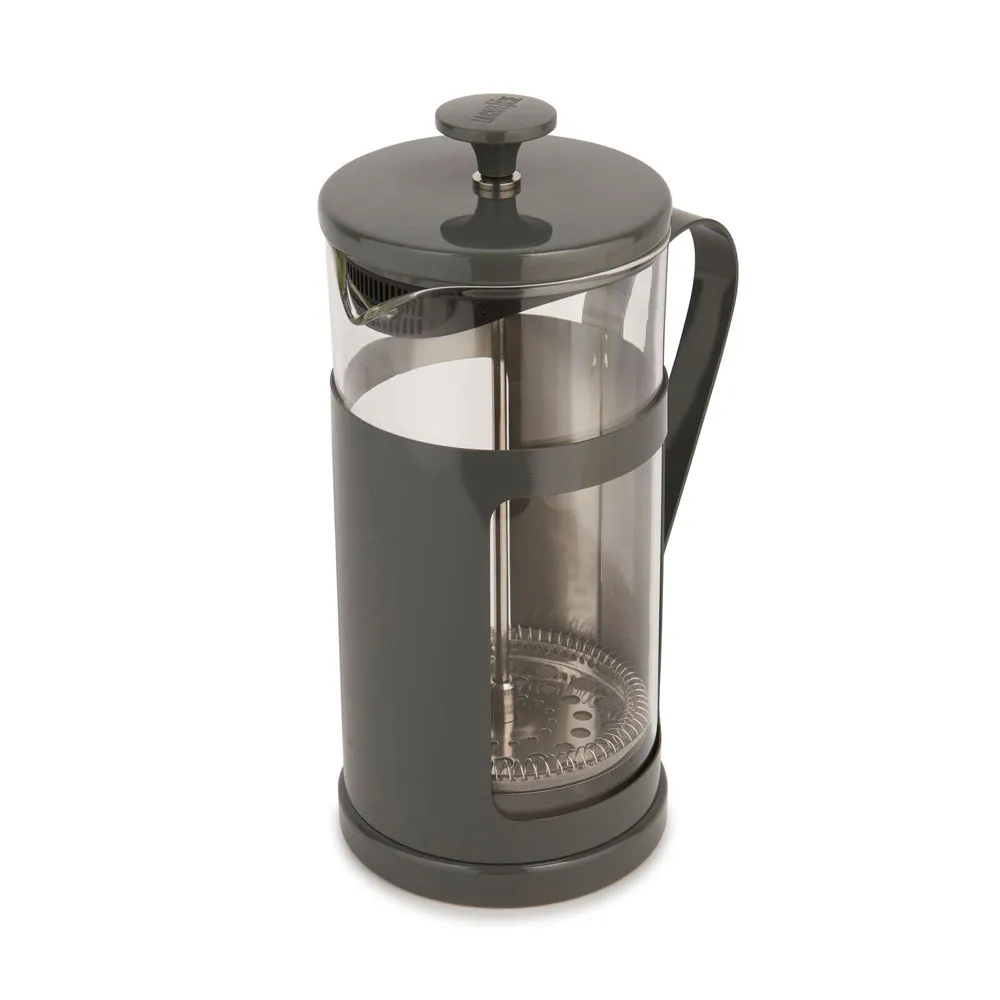 La Cafetiere Monaco 8-Cup 1L Stainless Steel/Glass French Press (Cool Grey)