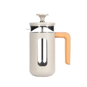 La Cafetiere Pisa 3-Cup 350ml Stainless Steel/Glass French Press (Latte)