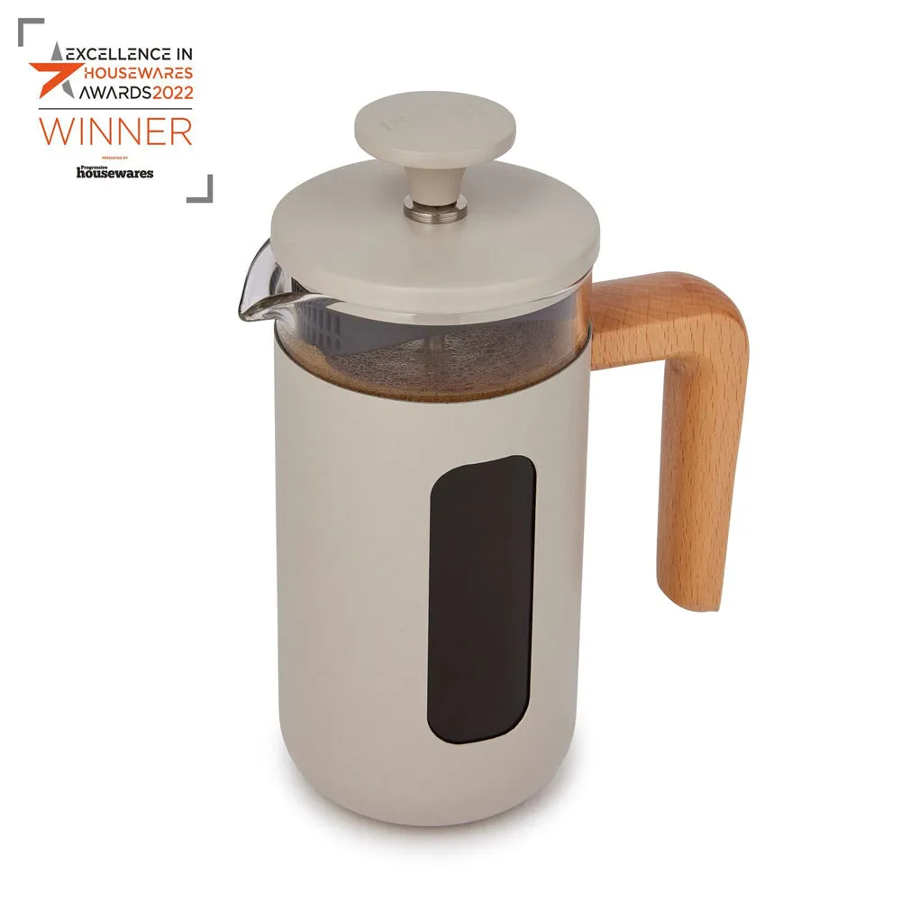 La Cafetiere Pisa 3-Cup 350ml Stainless Steel/Glass French Press (Latte)