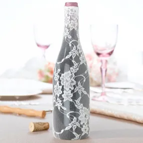 Lace Glass Bottle Cover Party Wedding Decoration