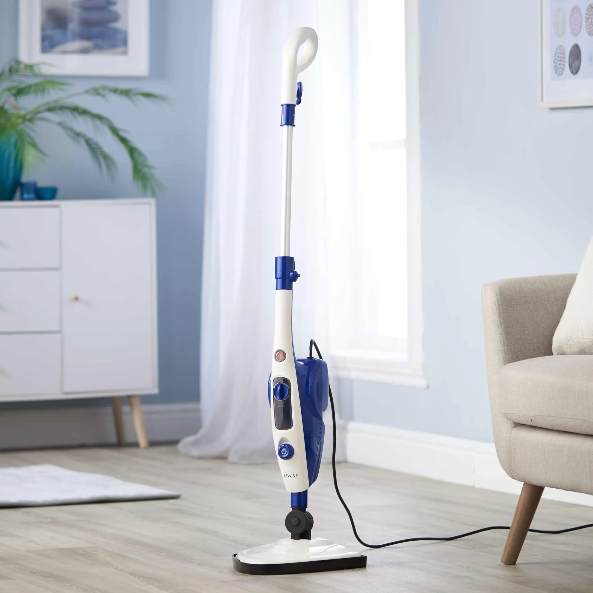 Lewis's 10 in 1 1500W Steam Mop Home Electric Cleaning Appliance Wood Floors