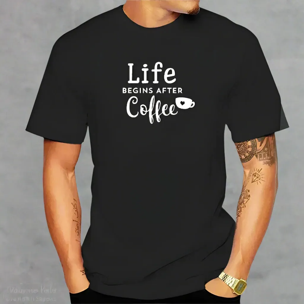 Life Begins After Coffee T-Shirt – The Ultimate Tee for Coffee Lovers