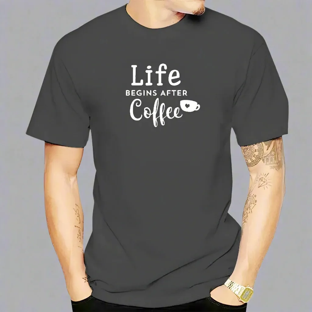 Life Begins After Coffee T-Shirt – The Ultimate Tee for Coffee Lovers