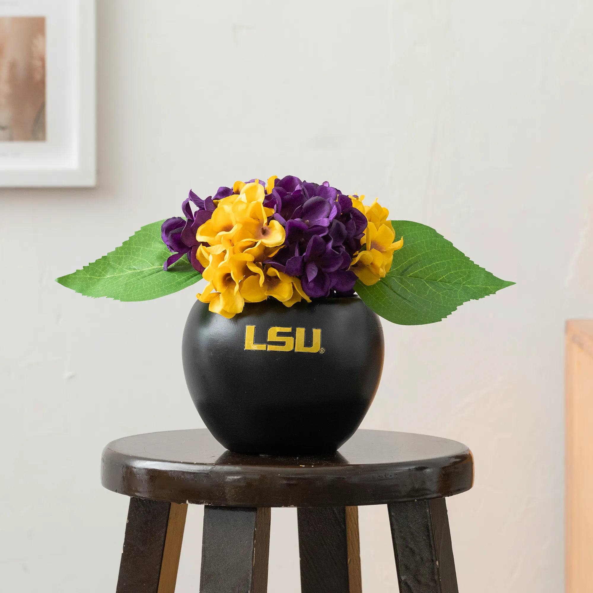 LSU Tigers Faux Orchid & Hydrangea