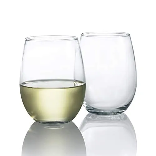 Luminarc Perfection Stemless Wine Glass (Set of 12), 15 oz, Clear - N0056