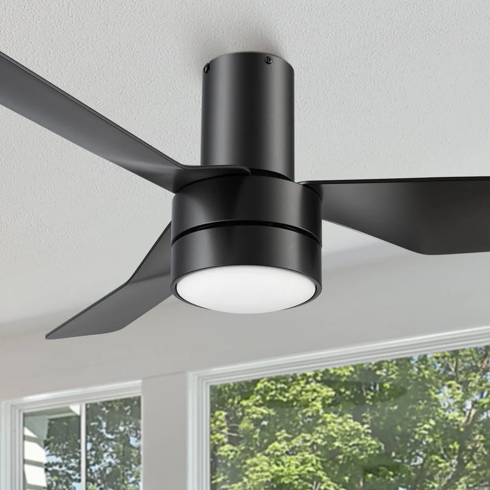 Marion Low Profile Ceiling Fan with Light and Remote 44 Inch