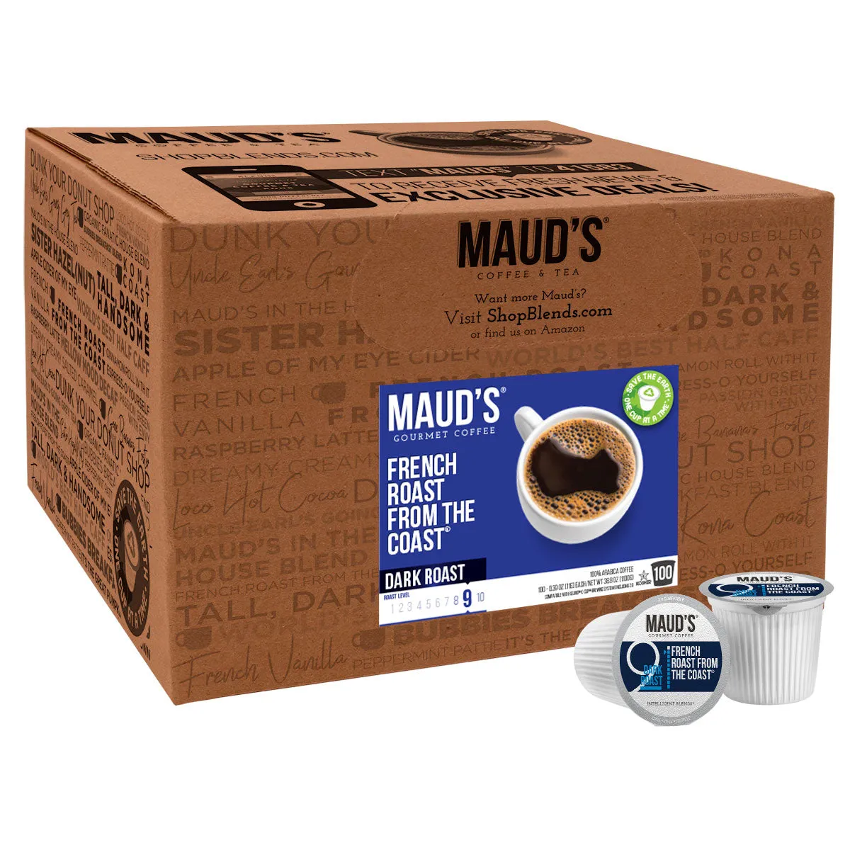 Maud's French Roast Coffee Pods