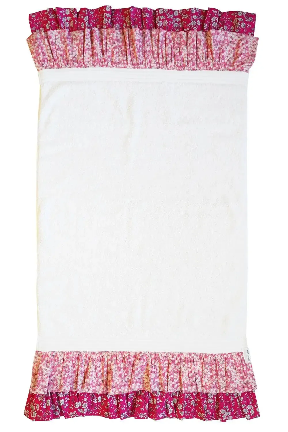 MITSI VALERIA & CAPEL FUCHSIA PINK Liberty Ruffle Edge Towel