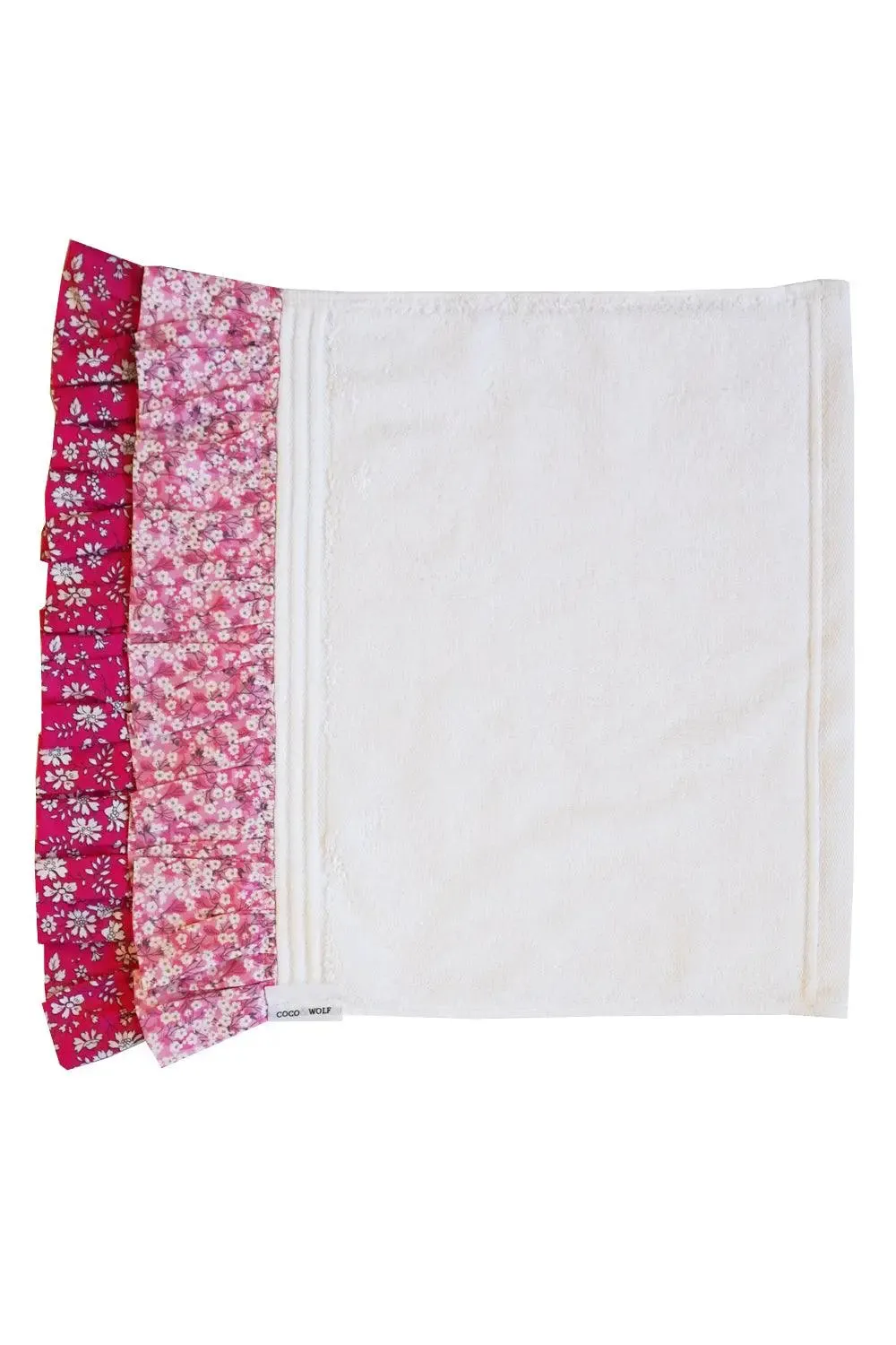 MITSI VALERIA & CAPEL FUCHSIA PINK Liberty Ruffle Edge Towel