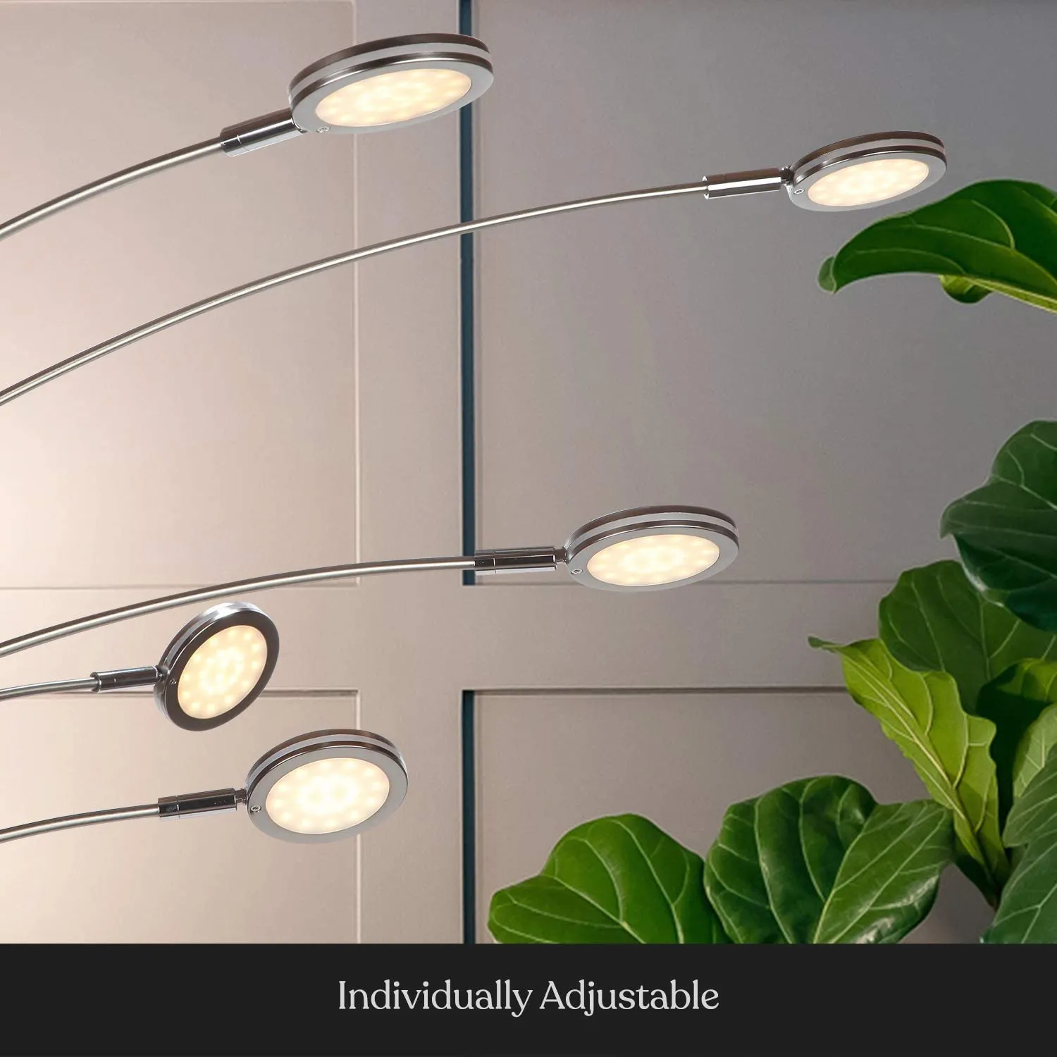 Modern LED Arc Lamp - 5 Adjustable Arms & Light Heads Arch