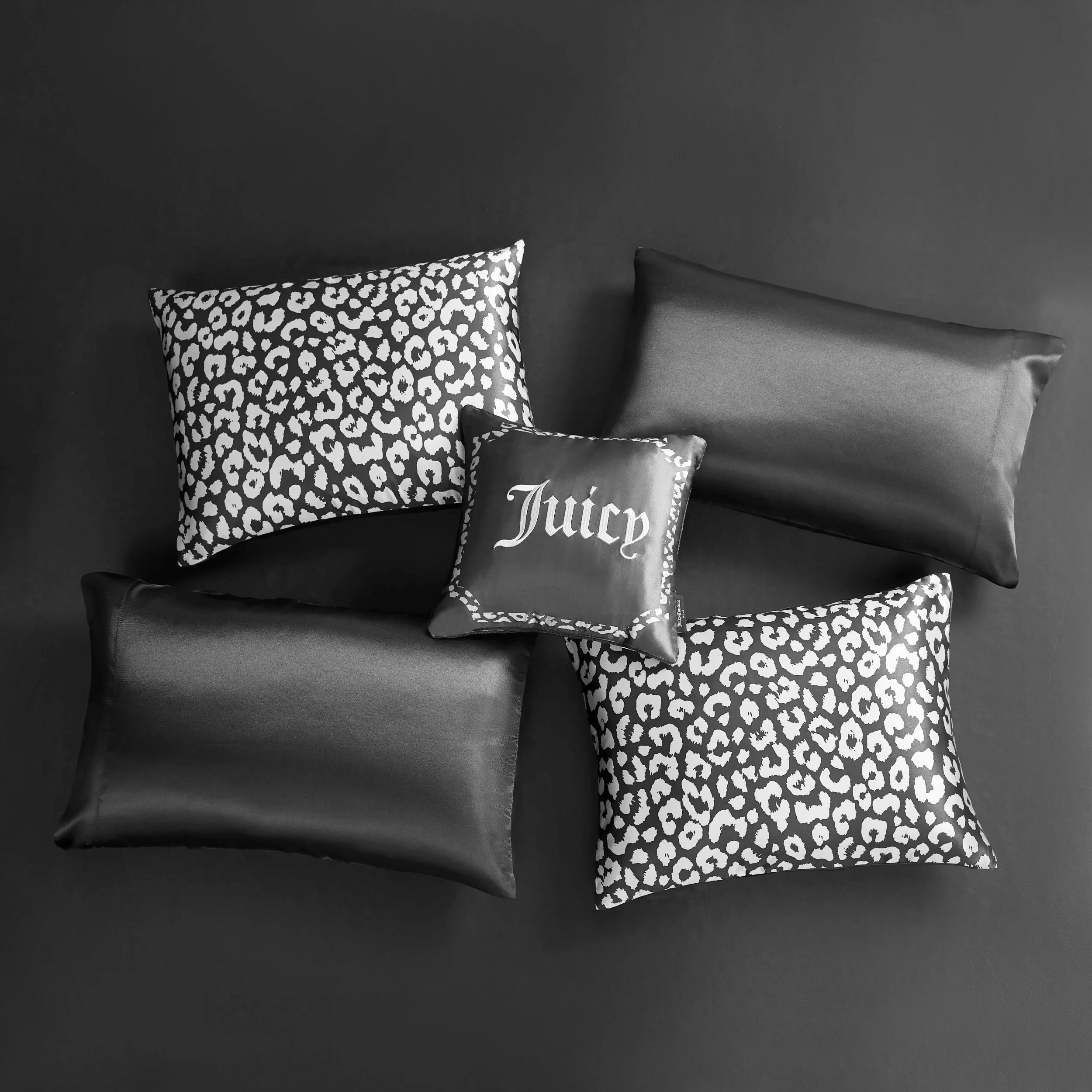 Modern Leopard Satin Bed in a Bag Bedding Set