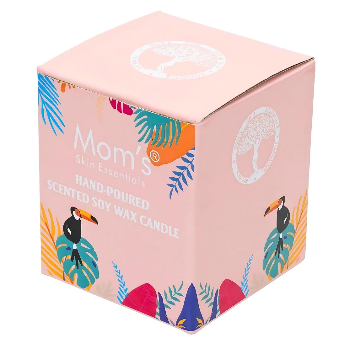 Mom's Skin Essentials Royal Oud Premium Scented Soy Wax Candle 100% Soy Wax Smoke-Free Ideal for Home Decor, Gifting and Aromatherapy 500 gm Upto 50 Hours Burning Time