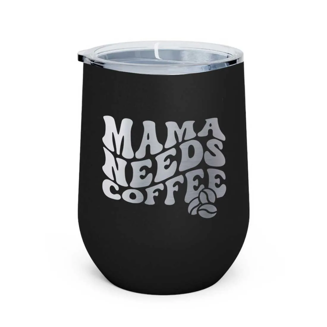 Mothers Day Gifts Designer Travel Coffee Mug With Lid Gift for Mom  - Mama Needs Coffee