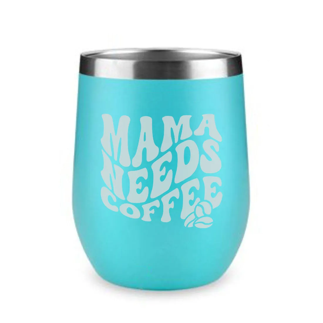 Mothers Day Gifts Designer Travel Coffee Mug With Lid Gift for Mom  - Mama Needs Coffee