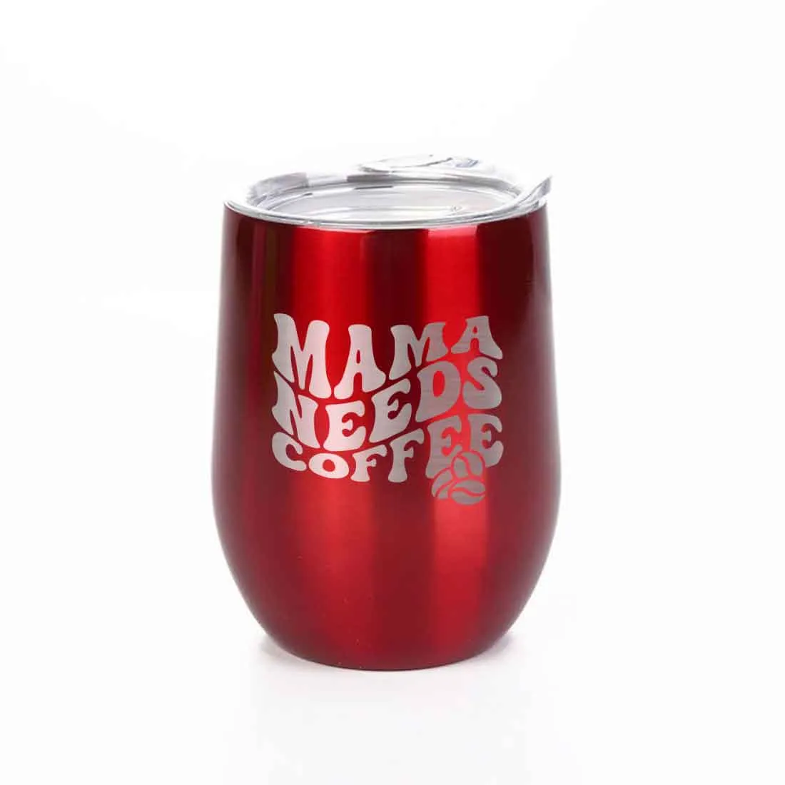 Mothers Day Gifts Designer Travel Coffee Mug With Lid Gift for Mom  - Mama Needs Coffee