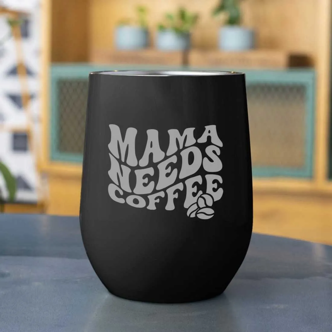 Mothers Day Gifts Designer Travel Coffee Mug With Lid Gift for Mom  - Mama Needs Coffee