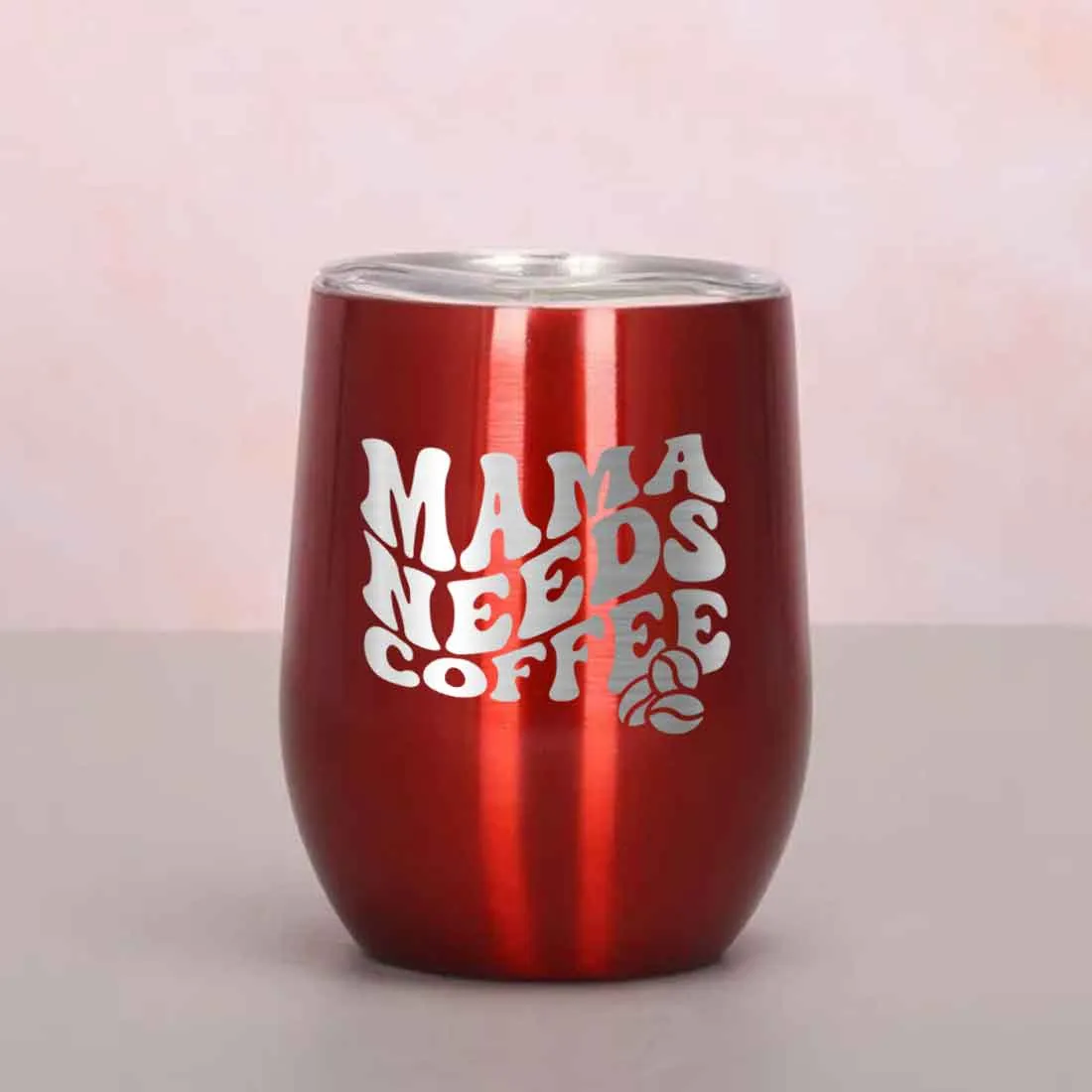 Mothers Day Gifts Designer Travel Coffee Mug With Lid Gift for Mom  - Mama Needs Coffee