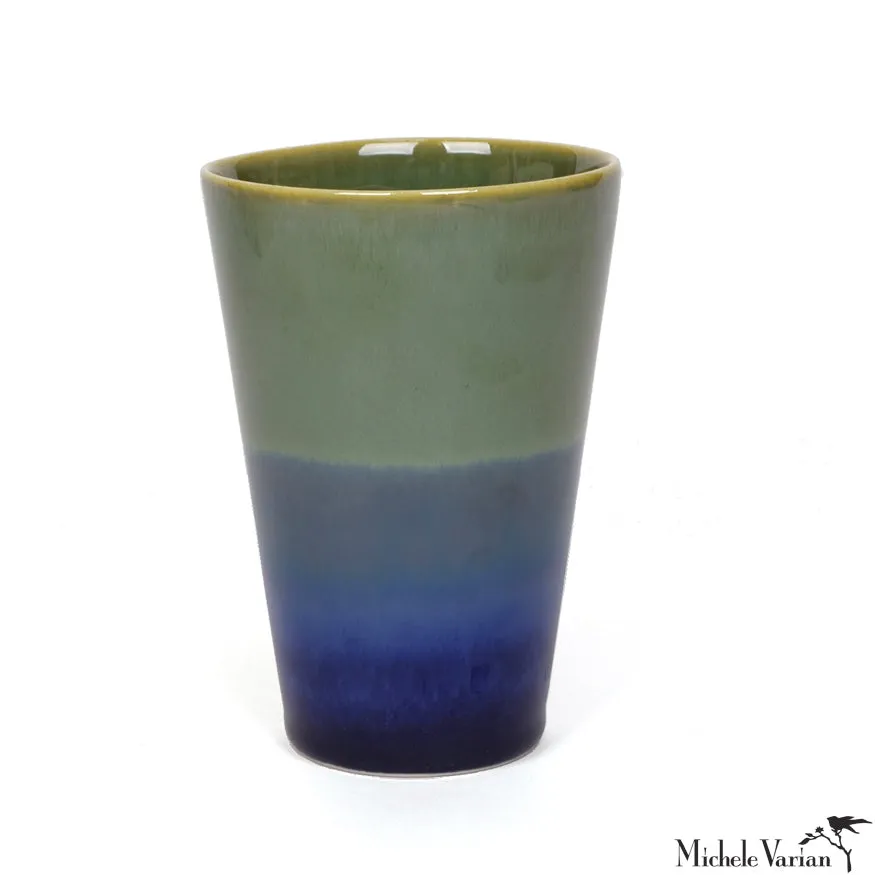 Multi Colored Tumbler Green Blue