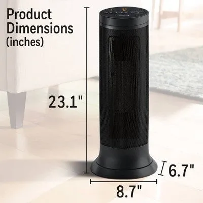 New - Honeywell Slim Ceramic Tower Heater Black