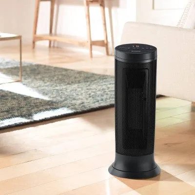 New - Honeywell Slim Ceramic Tower Heater Black