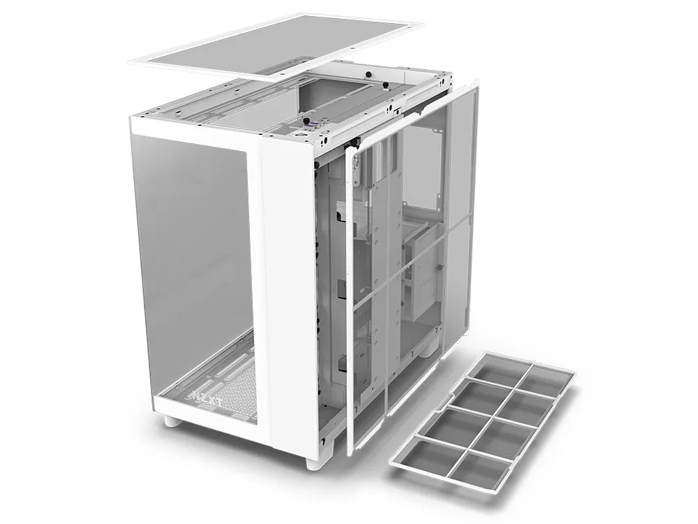 NZXT ATX H9 Flow Mid-tower ATX Case White