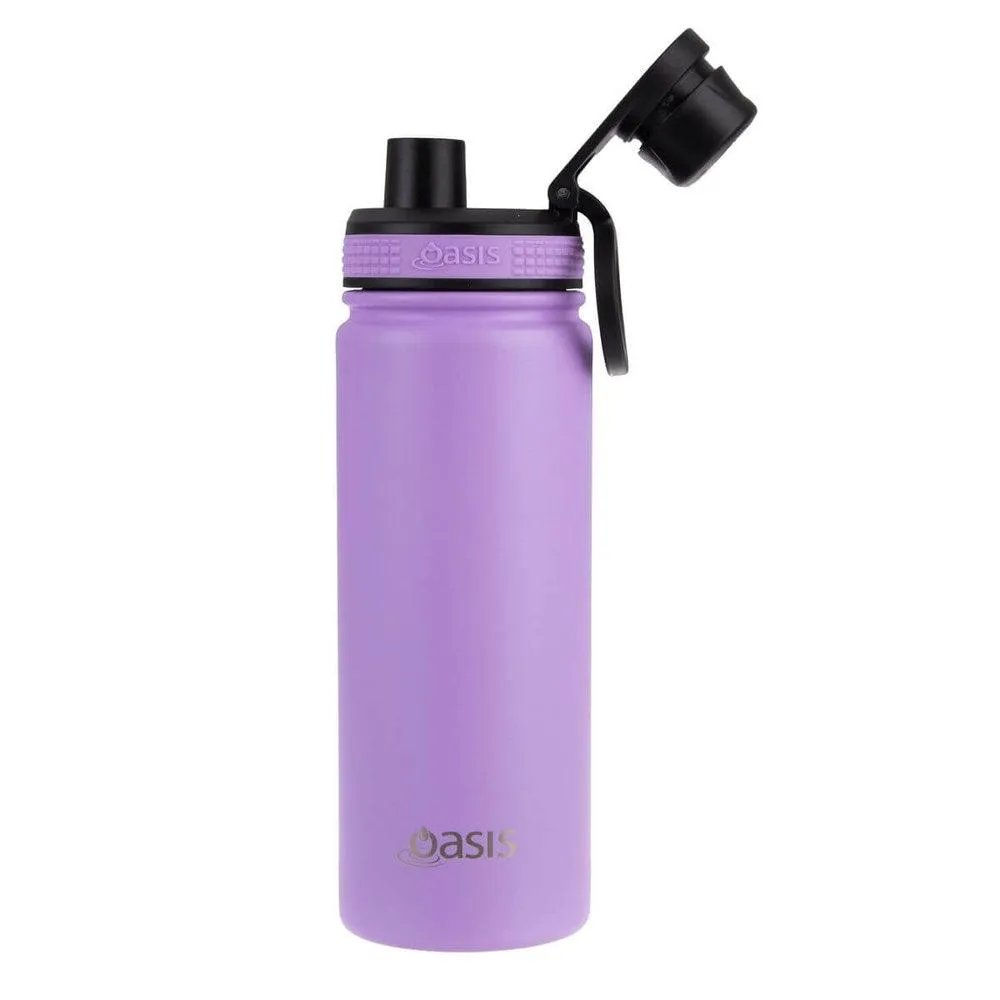 Oasis 550ml Insulated Challenger Water Bottle Lavender