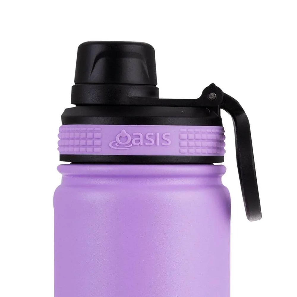 Oasis 550ml Insulated Challenger Water Bottle Lavender