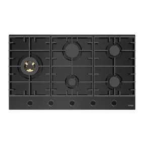 Omega OCGG905WB 90cm Gas on Ceramic Glass Cooktop - Special Order