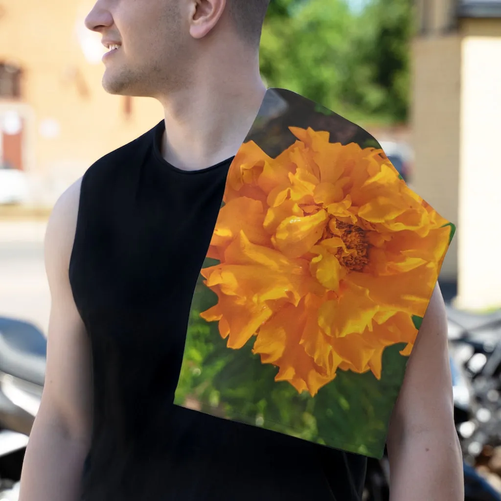 Orange Flower Rally Towel, 11x18