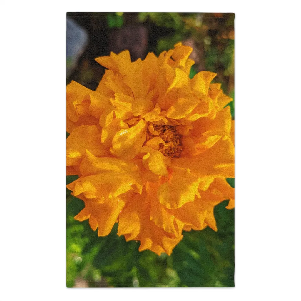 Orange Flower Rally Towel, 11x18