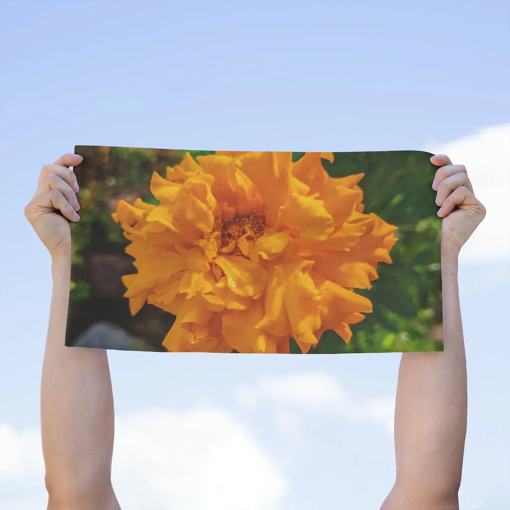 Orange Flower Rally Towel, 11x18