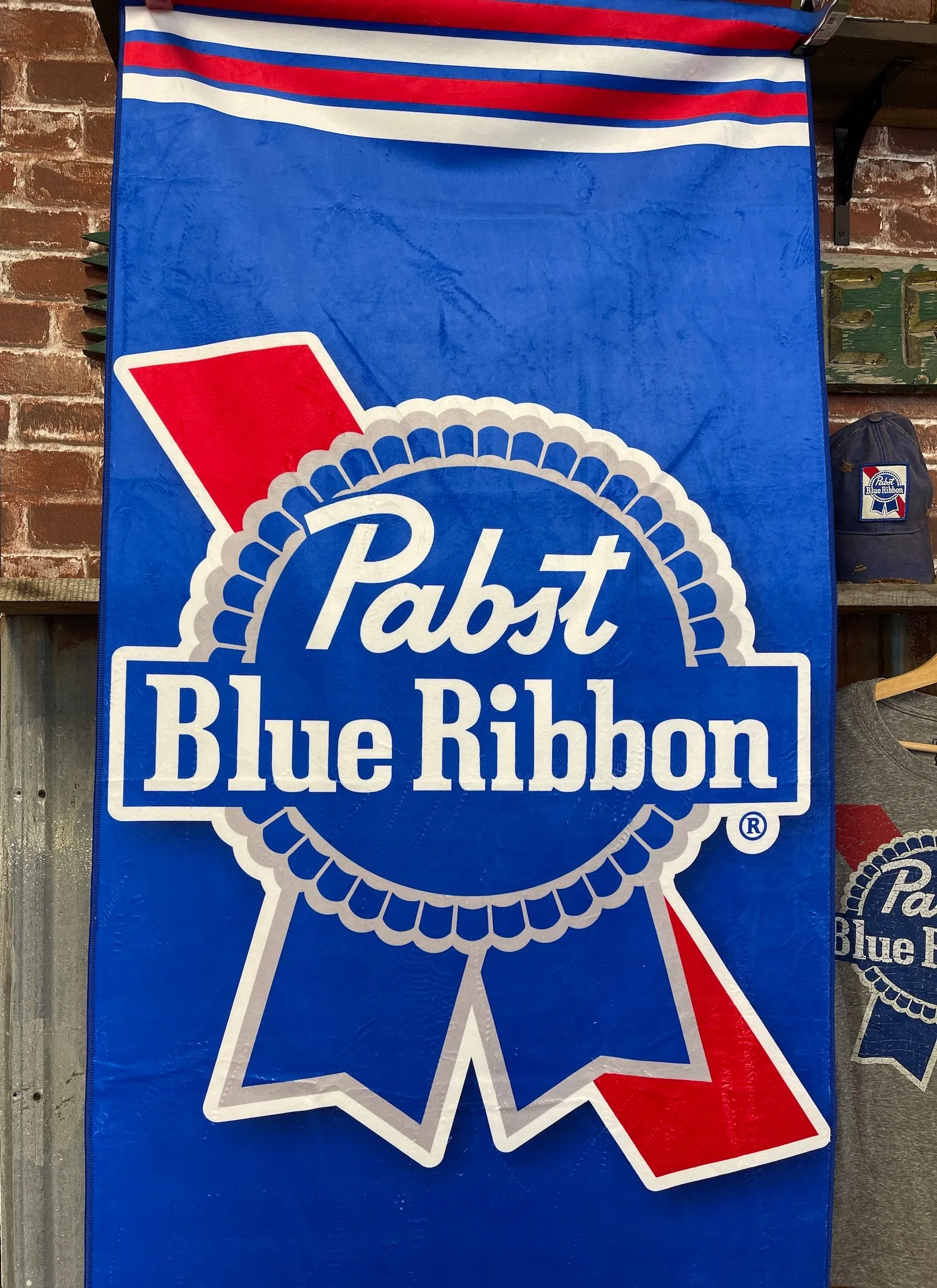 Pabst Blue Ribbon Beach Towel- Royal Blue