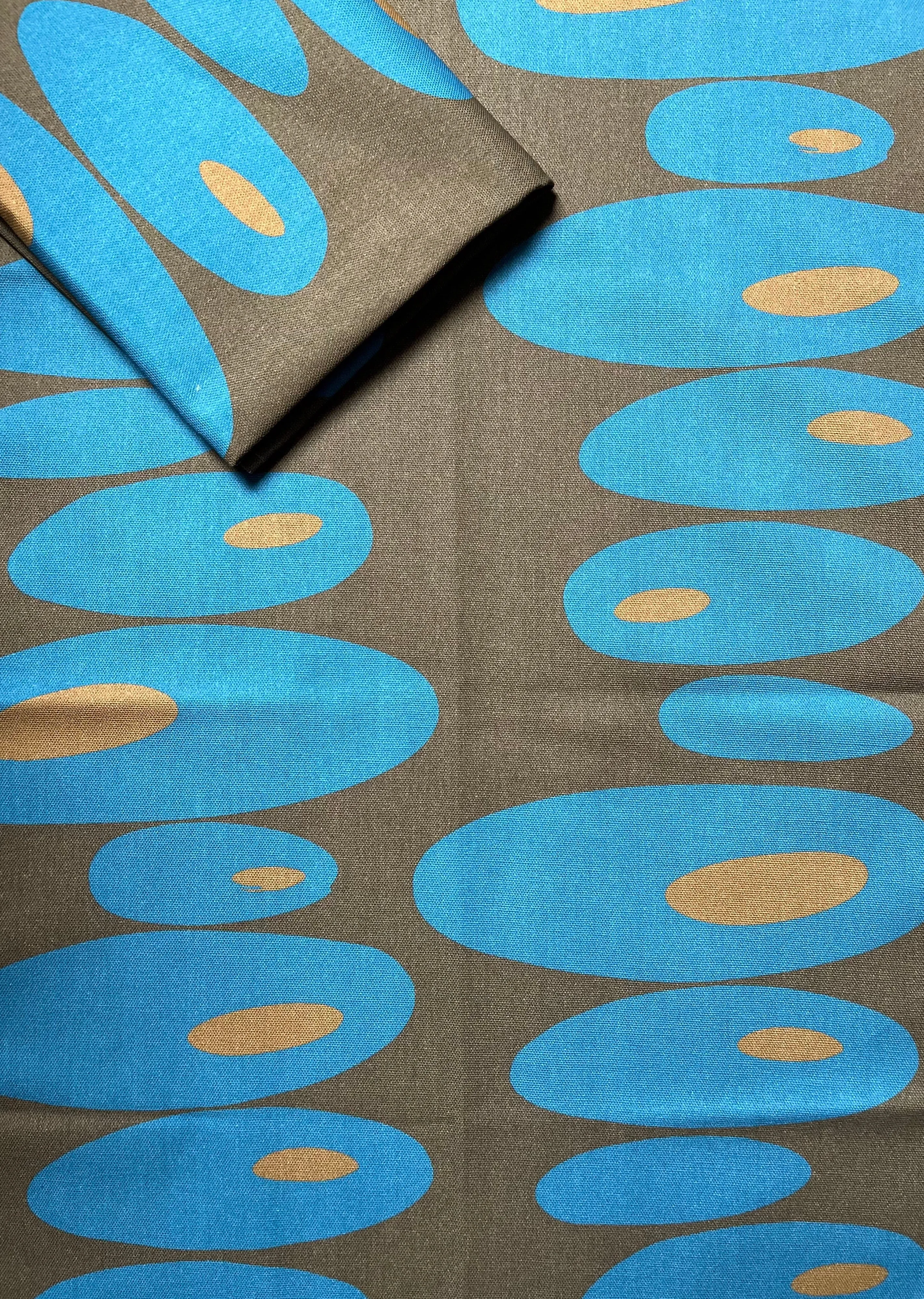 Pebbles Tea Towel - Bronze    Turquoise