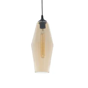 Penla Amber Glass Pendant Light