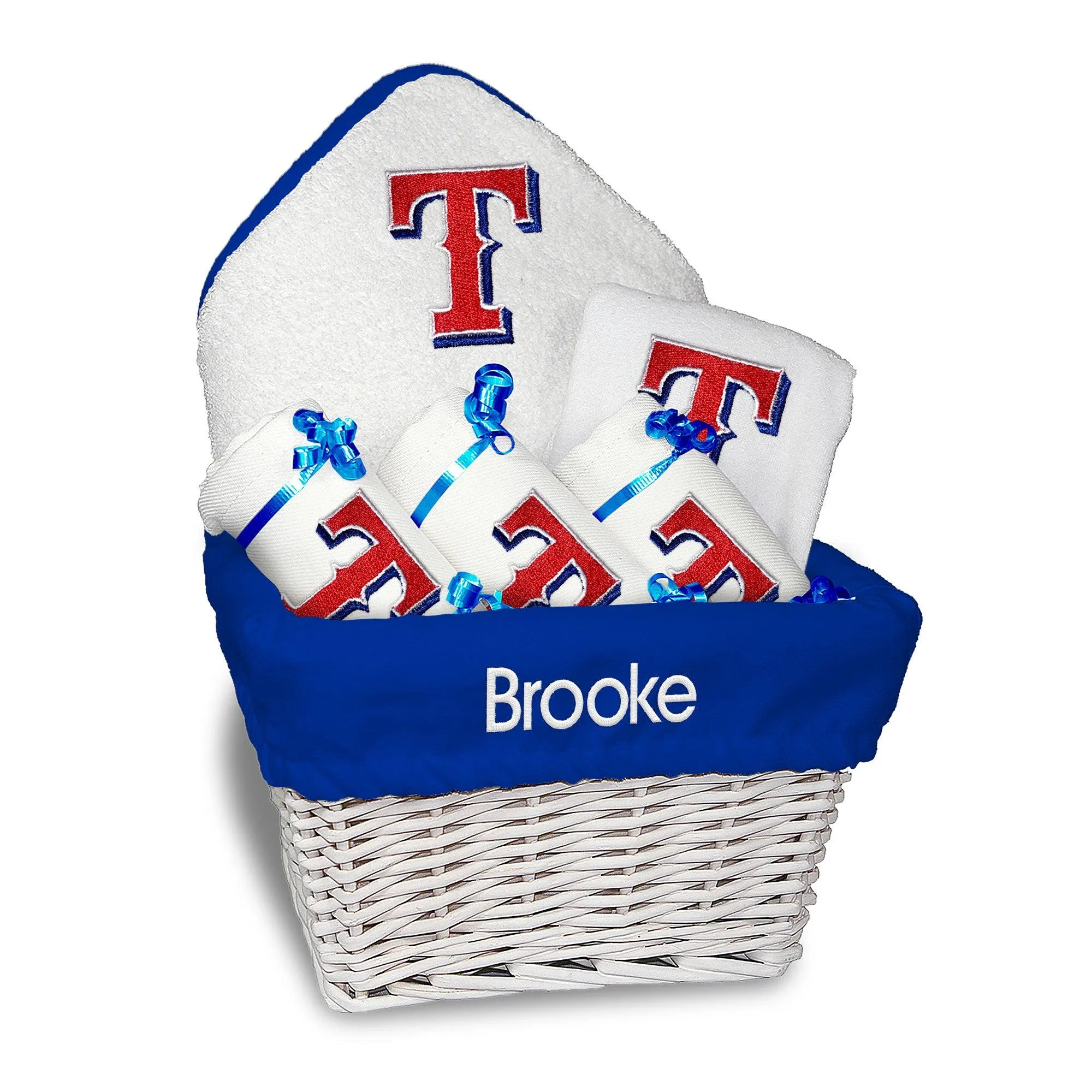 Personalized Texas Rangers Medium Basket - 6 Items