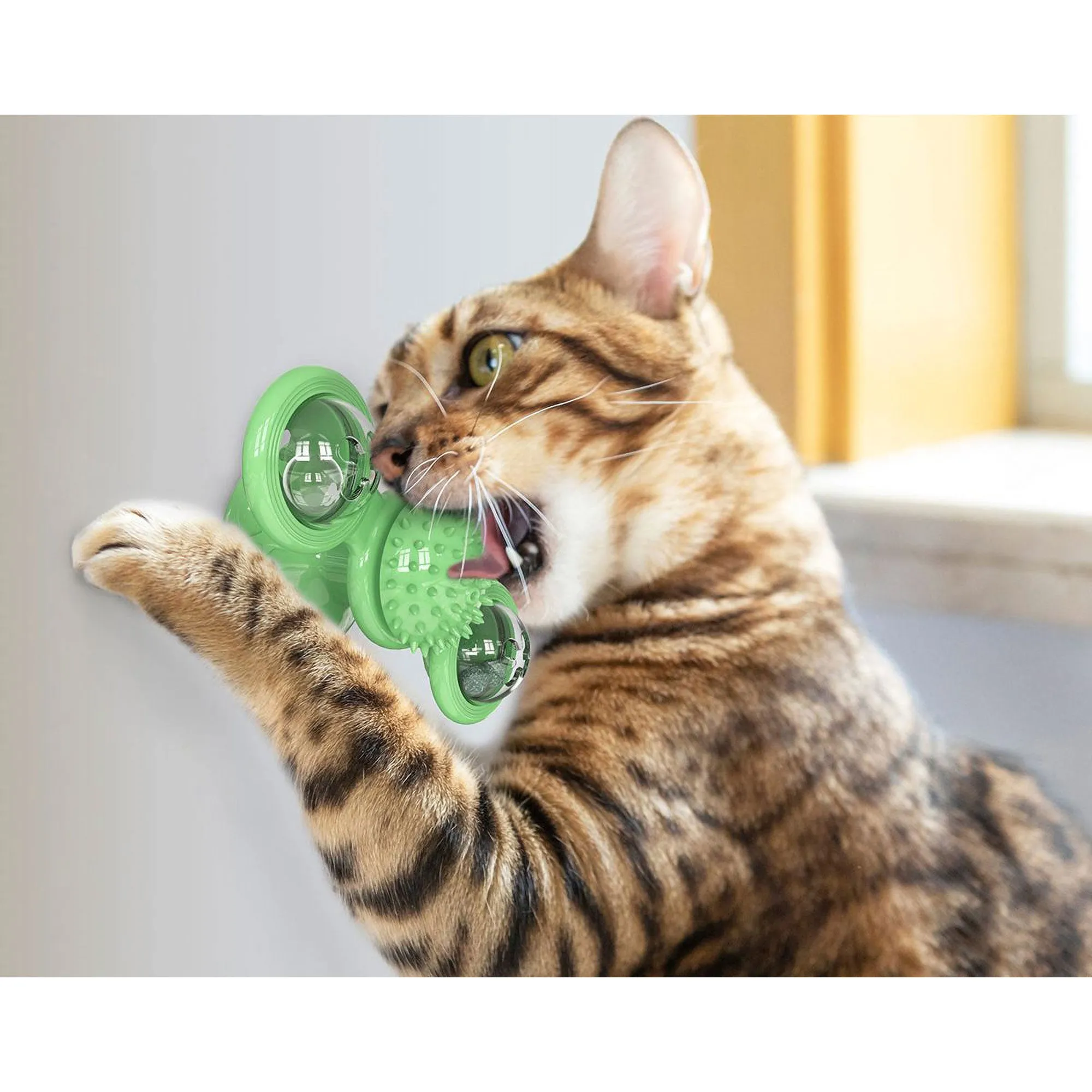 Pet Life&reg; Windmill Suction Cup Cat Toy