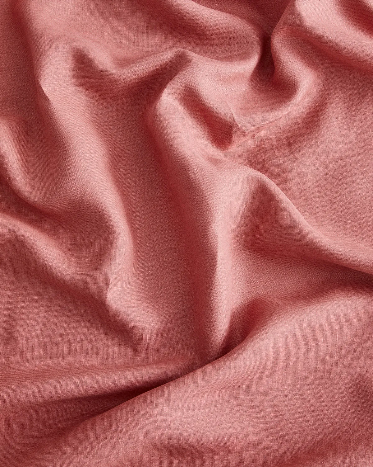 Pink Clay 100% French Flax Linen Fitted Sheet Set