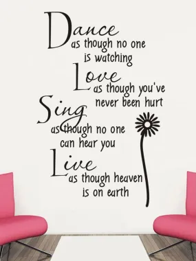 Poetry Wall Sticker