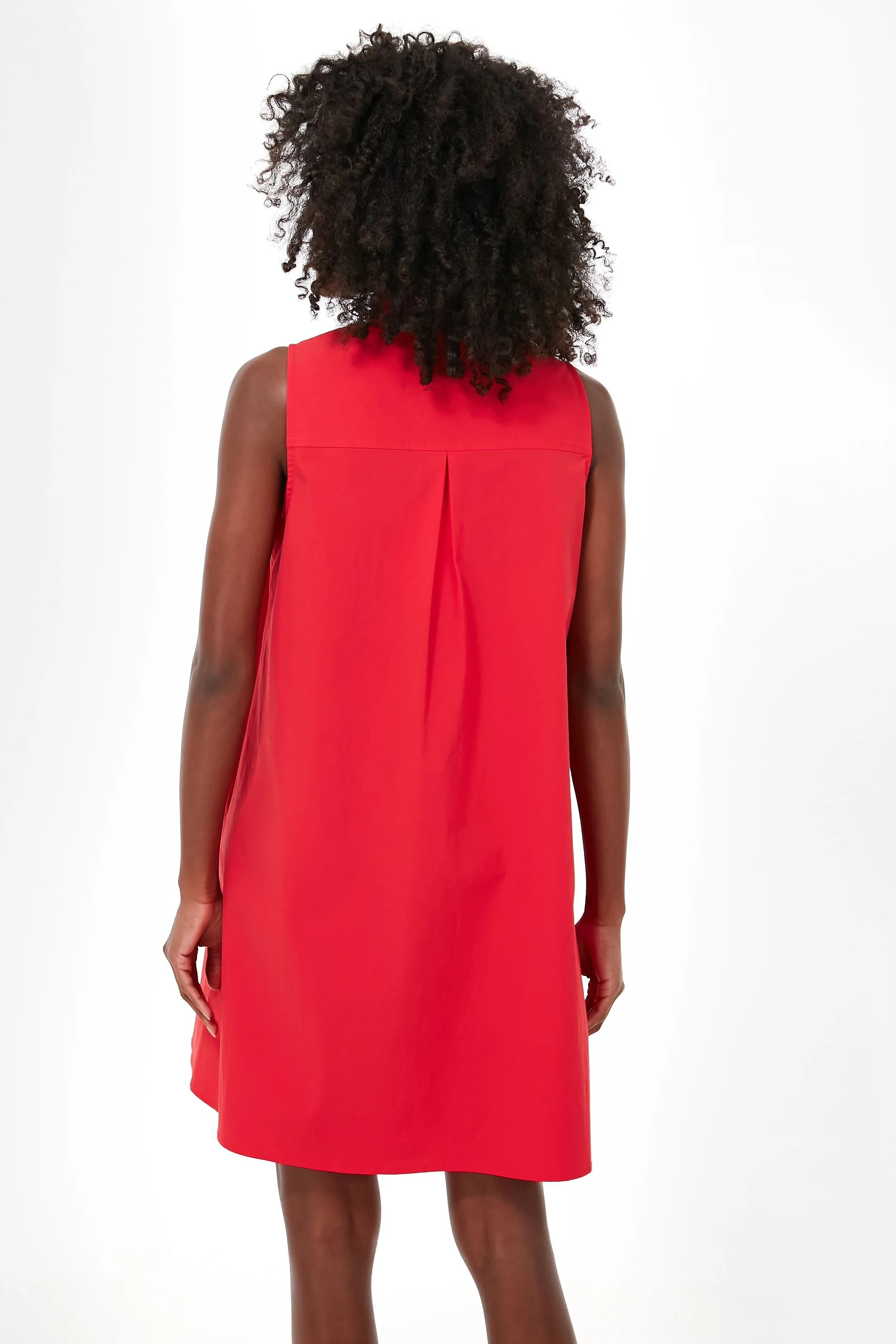 Poppy Red Sleeveless Charlie Dress